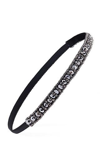 Forever21 Beaded Headband (dark Grey)