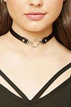 Forever21 Faux Leather Hoop Choker