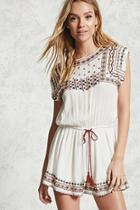 Forever21 Contemporary Embroidered Romper