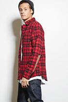 21 Men Men's  Red Cohesive Co. Plaid Jacket