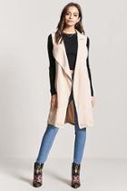 Forever21 Longline Woven Self-tie Vest