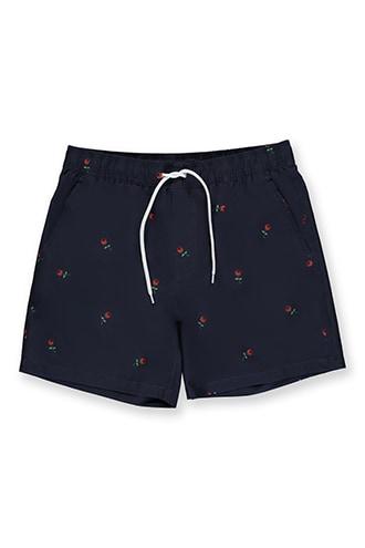 Forever21 Rose Print Swim Trunks