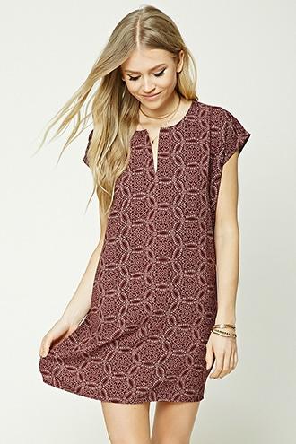 Forever21 Kaleidoscope Print Shift Dress
