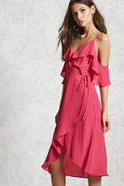 Forever21 Ruffled High-low Wrap Dress