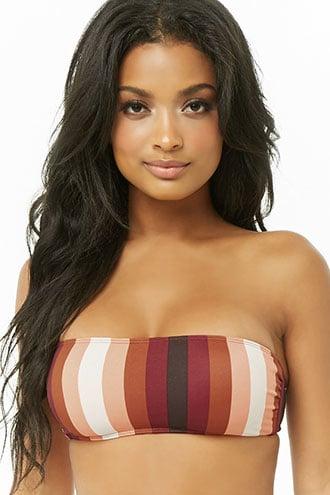 Forever21 Colorblock Bandeau Bikini Top
