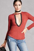 Forever21 V-cutout Grommet Top