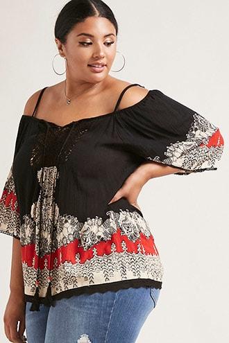 Forever21 Angie Open-shoulder Tunic
