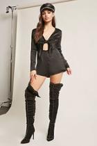 Forever21 Studded Over-the-knee Faux Suede Boots