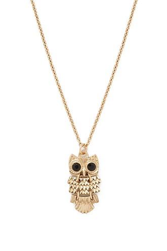Forever21 Owl Charm Necklace