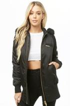 Forever21 Members Only Faux Fur-lined Bomber Jacket