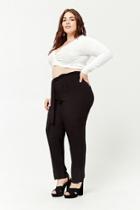 Forever21 Plus Size Belted Paperbag Waist Pants
