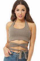 Forever21 Wraparound Cropped Tank Top