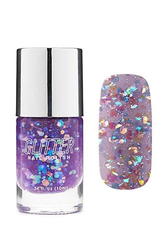 Forever21 Glitter Purple Nail Polish