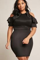 Forever21 Plus Size Ruffle Open-shoulders Dress