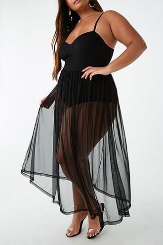 Forever21 Plus Size Sheer Mesh Cami Dress
