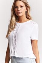 Forever21 Lace Paneled Top