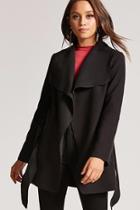 Forever21 Open-front Belted Coat