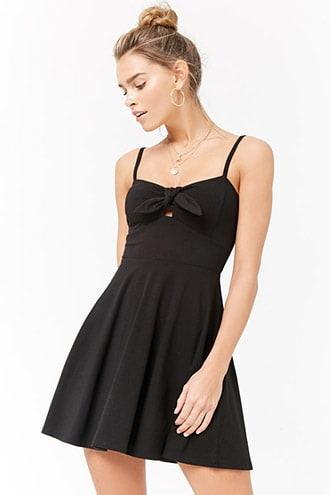 Forever21 Tie-front Cami Skater Dress