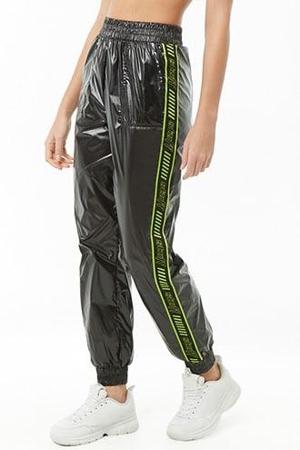 Forever21 Staff Graphic Wind Joggers
