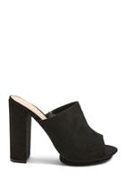 Forever21 Faux Suede High Heel Mules