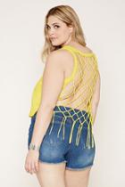 Forever21 Plus Women's  Plus Size Knot-back Tank