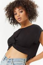 Forever21 Knotted Cuff Sleeve Top