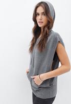Forever21 Contemporary Hooded Batwing Top
