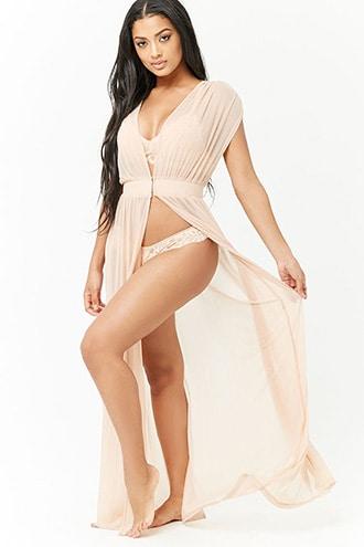 Forever21 Sheer Swim Cover-up Dress