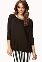 Forever21 3/4 Sleeve Boxy Top