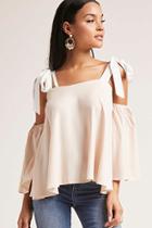 Forever21 Open-shoulder Self-tie Top