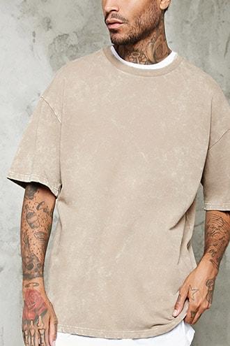 Forever21 Oil-wash Terry Knit Tee