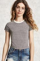 Forever21 Burnout Cropped Tee