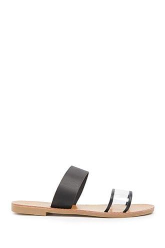 Forever21 Faux Leather & Vinyl Slides