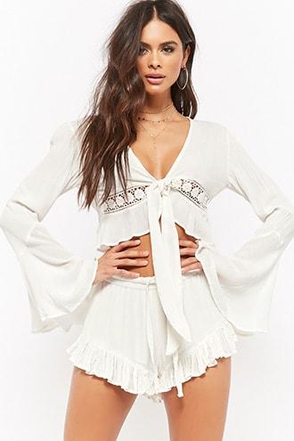 Forever21 Amale Ruffle Shorts