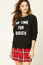 Forever21 Women's  Basic Graphic Sweater