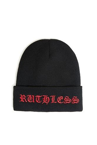 Forever21 Men Ruthless Graphic Beanie