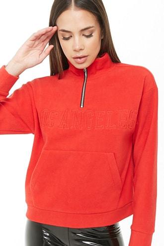 Forever21 Los Angeles Graphic Fleece Pullover