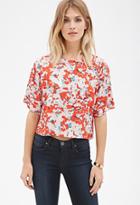 Forever21 Contemporary Abstract Watercolor Blouse