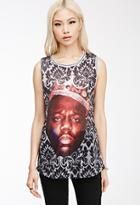 Forever21 Notorious B.i.g. Baroque Print Jersey Tank