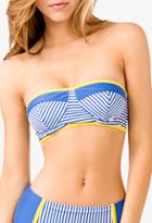 Forever21 Striped Bandeau Bikini Top