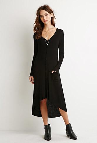 Forever21 Longline Ribbed Cardigan