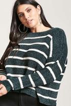 Forever21 Plus Size Striped Chenille Sweater