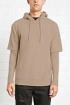 Forever21 Layered-sleeve Hoodie