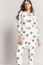 Forever21 Holiday Dog Print Pj Jumpsuit