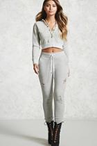 Forever21 Knit Distressed Joggers