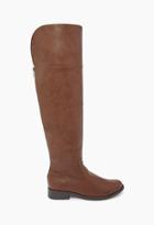 Forever21 Women's  Over-the-knee Faux Leather Boots (brown)