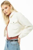 Forever21 Cropped Faux Shearling Jacket