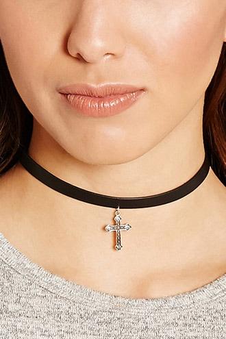Forever21 Cross Choker