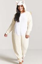 Forever21 Plus Size Faux Fur Cat One-piece