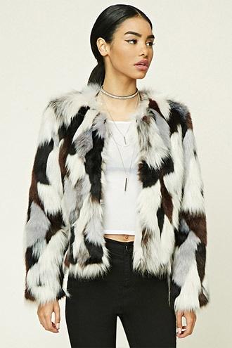 Forever21 Fuzzy Faux Fur Jacket